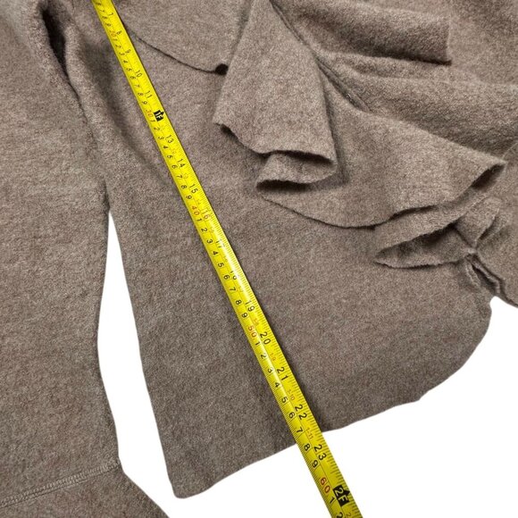 VTG SUSAN BRISTOL Boho Wool Cardigan Sz.S Ruffle Bell Sleeve Cottage Whimsical - Picture 5 of 9